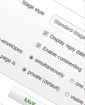 Veröffentlichungs-Optionen